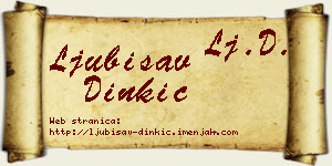 Ljubisav Dinkić vizit kartica